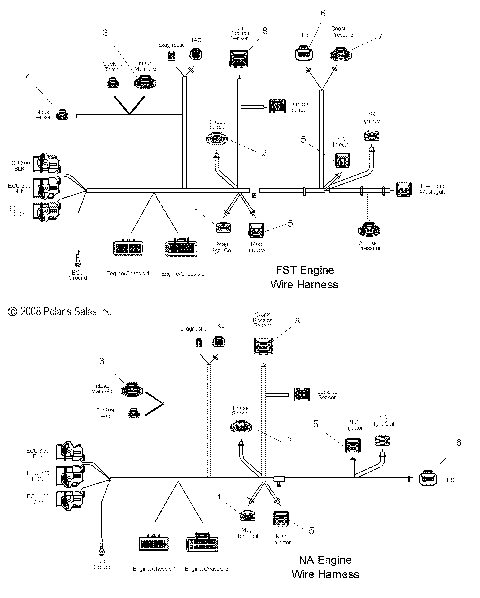 ENGINE, WIRE HARNESS - S09PT7ES/EE/FS (49SNOWHARNESS09FSTRG)