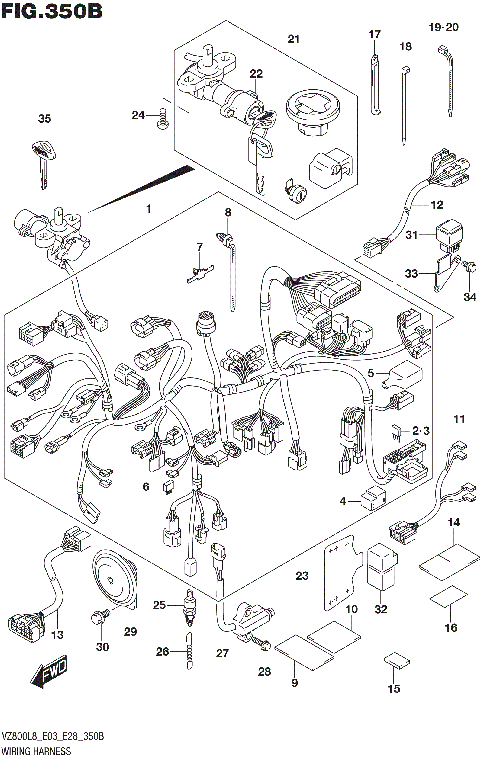 WIRING HARNESS (VZ800L8 E28)