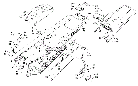 TUNNEL, REAR BUMPER, AND SNOWFLAP ASSEMBLY [101036]