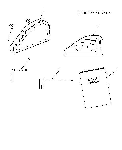 TOOLS, TOOL KIT and OWNERS MANUAL - S15CP8 ALL OPTIONS (49SNOWTOOL13INDY)