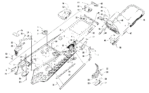 TUNNEL, REAR BUMPER, AND SNOWFLAP ASSEMBLY [104188]