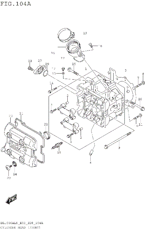 CYLINDER HEAD (FRONT)