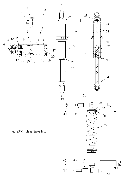 SUSPENSION, SHOCK, REAR - S11BP8/BE8 ALL OPTIONS (49SNOWSHOCKREAR7043651)