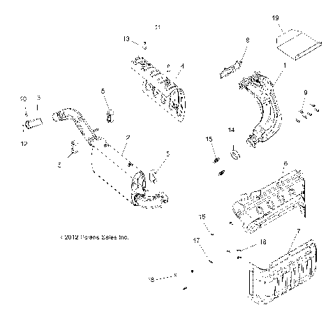 ENGINE, EXHAUST - ALL OPTIONS (49RGREXHAUST13900XP)