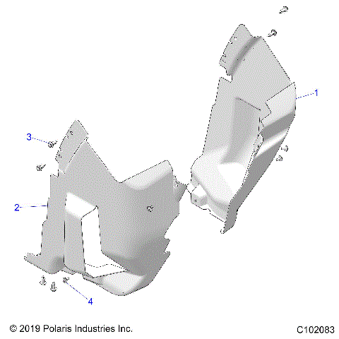 BODY, FRONT MUD GUARDS - A26SLE95FJ/CJ/EJ (C102083)