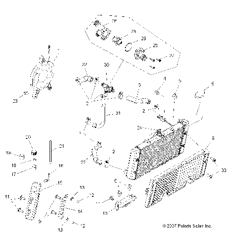 ENGINE, COOLING SYSTEM - A09GP52AA (49ATVCOOL08OUT525S)