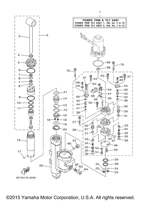 POWER TRIM TILT ASSY 1