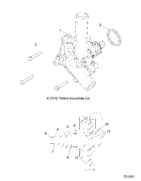 ENGINE, COOLING, WATERPUMP - R16RT_87 ALL OPTIONS (701561)