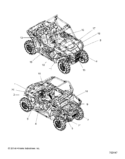 BODY, DECALS - Z15VA87 ALL OPTIONS (700147)