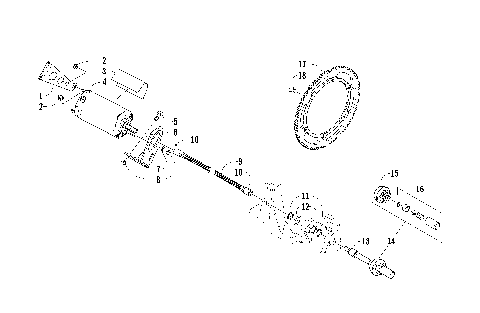 FLEX-DRIVE STARTER MOTOR ASSEMBLY [93541]
