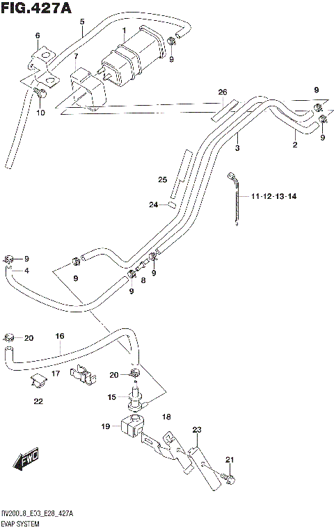 EVAP SYSTEM (RV200L8 E33)