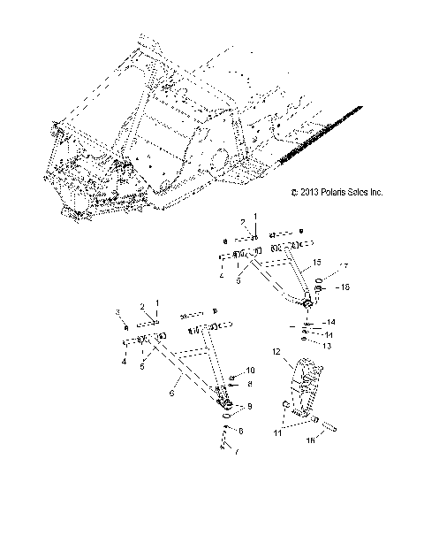 SUSPENSION, FRONT, CONTROL ARMS and SPINDLE - S14MX6JSA/JEA (49SNOWSUSPFRT14600R)