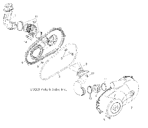 DRIVE TRAIN, CLUTCH COVER and DUCTING - R10XH76AA (49RGRCLUTCHCVR10RZRS4)