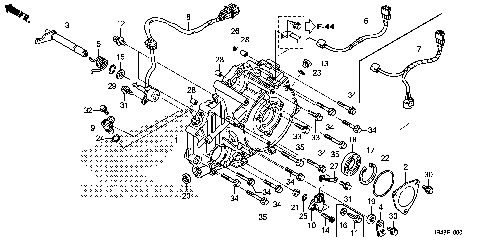 REAR CRANKCASE COVER