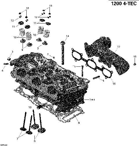 01- Cylinder And Exhaust Manifold