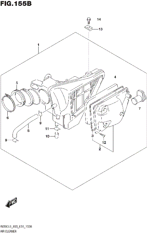 AIR CLEANER (RV200L9 E28)