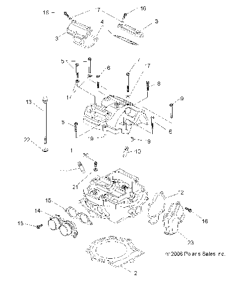 ENGINE, CYLINDER HEAD - A07GP52AA/AB (49ATVCYLINDERHD07OUT525)