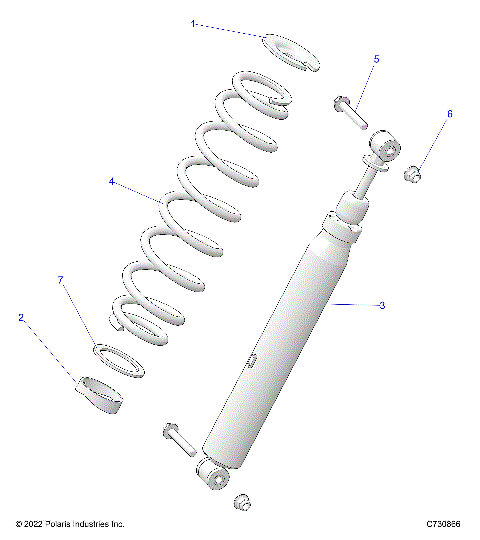 SUSPENSION, REAR SHOCK MOUNTING EVAP - R24RRY99BJ/BK/BZ/B9 (C730866)