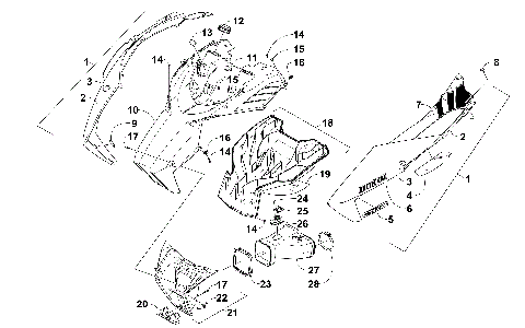 HOOD AND AIR INTAKE ASSEMBLY [101701]