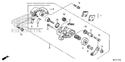 PARKING BRAKE CALIPER
