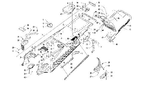 TUNNEL, REAR BUMPER, AND SNOWFLAP ASSEMBLY [104449]