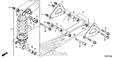 REAR SHOCK ABSORBER (1)
