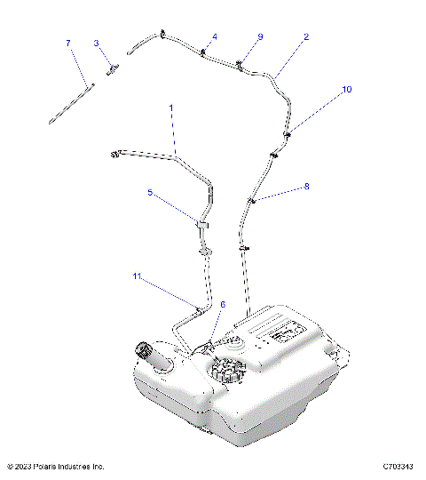 FUEL SYTEMS, FUEL LINES, STD. - Z24NME99NM (C703343)
