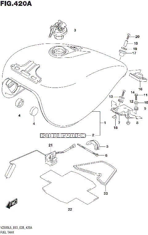 FUEL TANK (VZ800L8 E03)