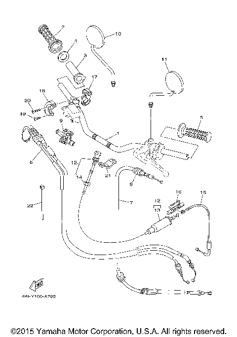 STEERING HANDLE CABLE