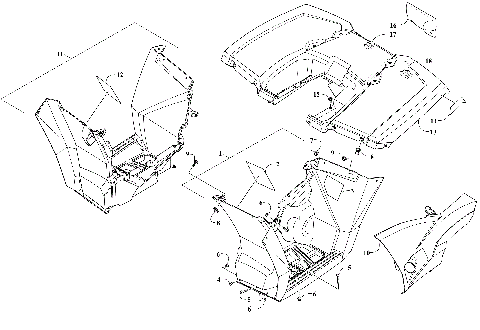 REAR BODY PANEL ASSEMBLY  [305778]