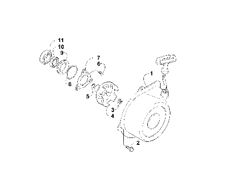 RECOIL STARTER ASSEMBLY [300821]