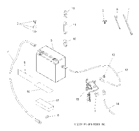 ELECTRICAL, BATTERY - A08MH50SS/SQ (49ATVBATTERY08SP500EFI)