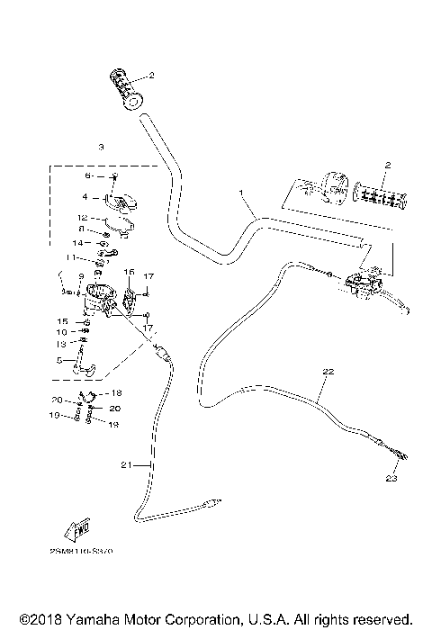 STEERING HANDLE CABLE