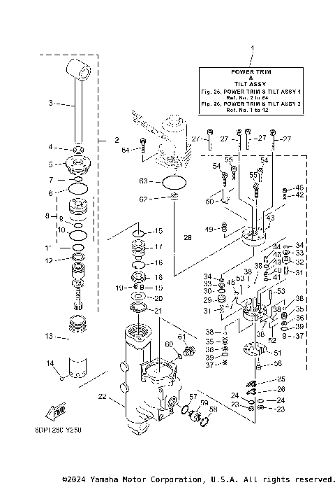 POWER TRIM TILT ASSY 1