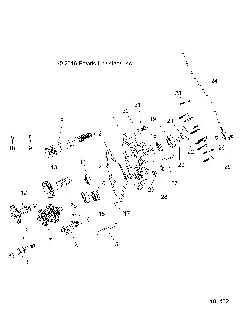 DRIVE TRAIN, MAIN GEARCASE - A17HAA15A7/B7 (101162)