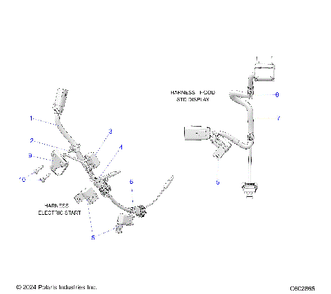 ELECTRICAL, WIRE HARNESS, HOOD, ELEC. START - S25TFB8RS/8REA (C602865)