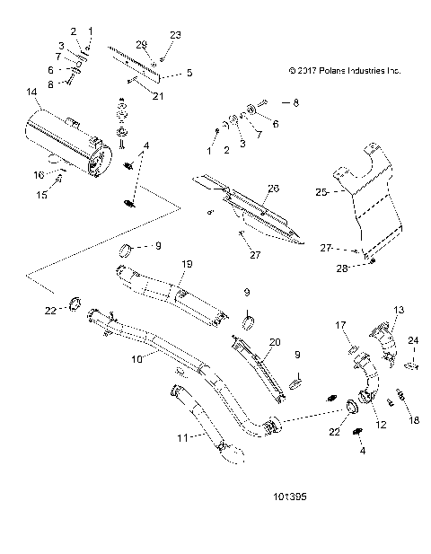 ENGINE, EXHAUST - A18SEA57F1/SEE57F1/7 [101395]