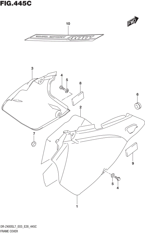 FRAME COVER (DR-Z400SL7 E33)