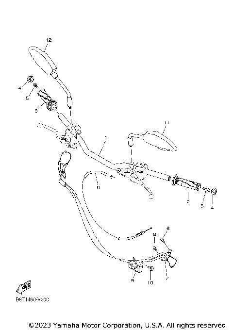 STEERING HANDLE CABLE