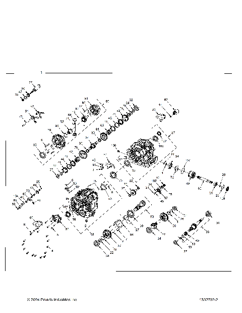 DRIVE TRAIN, MAIN GEARCASE INTERNALS - R25RSB99AZ/BZ/AL (1337232-2)