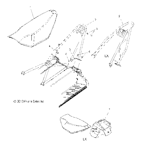 BODY, SEAT MOUNTING - S11BF6NS/BD6NS ALL OPTIONS (49SNOWSEAT11RUSH)