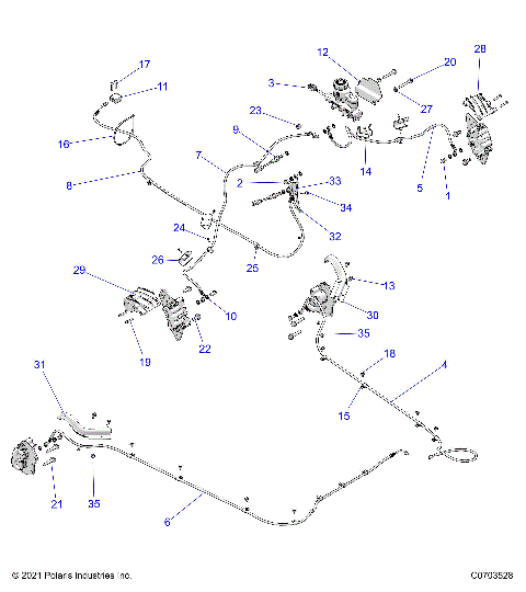 BRAKES, BRAKE LINES AND MASTER CYLINDER - Z22NAS99CK/FK (C700852)