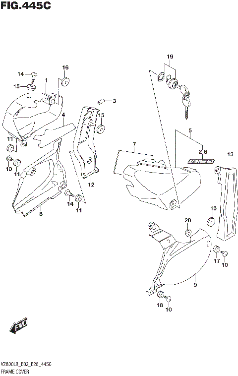 FRAME COVER (VZ800L8 E33)