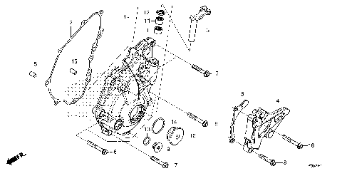 LEFT CRANKCASE COVER