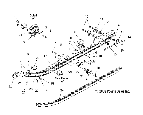 SUSPENSION, RAIL ASSEMBLY - S07PP7FS/PP7FSA/PP7FE (49SNOWSUSPRAILFSTIQ)