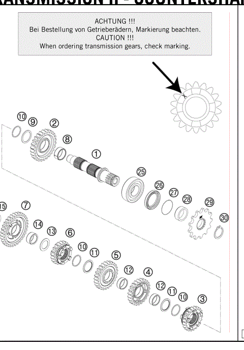 TRANSMISSION II - COUNTERSHAFT 