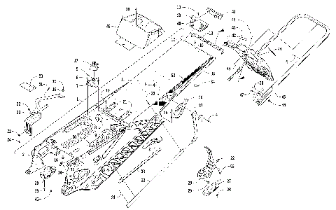 TUNNEL, REAR BUMPER, AND SNOWFLAP ASSEMBLY [105030]