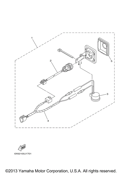 SWITCH  PANEL SINGLE (2ND HELM)