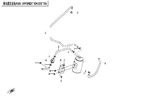 FUEL EVAPORATION SYSTEM