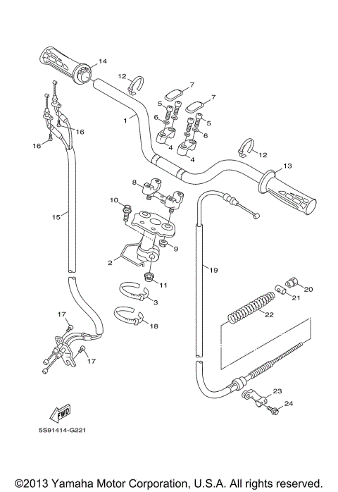 STEERING HANDLE CABLE